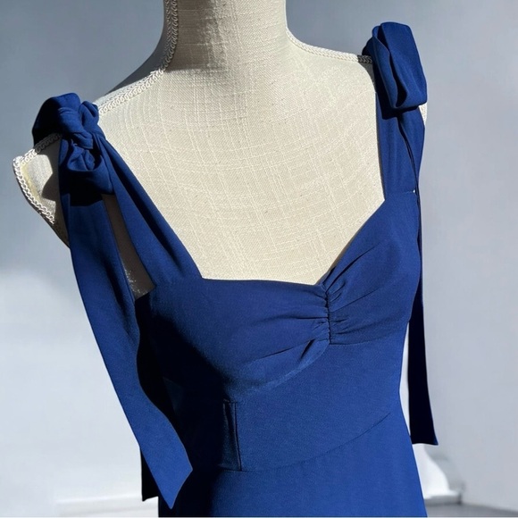 🌻NEW Alexia Admor Blue Arya Sweetheart Neckline Sleeveless Maxi Dress Size 10 - Picture 5 of 11